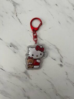 Hello Kitty Acrylic Keychain Red Clip (Tokyo)
